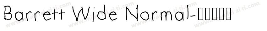 Barrett Wide Normal字体转换